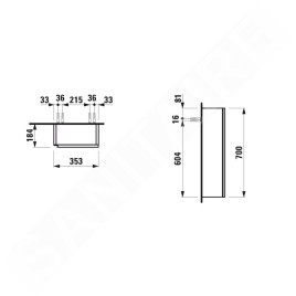 Laufen Lani - Armoire 70x35 cm, 1 porte, charnières à droite, blanc mat H4037021122601