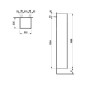 Laufen Lani - Armoire haute 165x35 cm, 1 porte, charnières à gauche, chêne H4037211122671