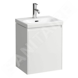 Laufen Lani - Meuble-vasque 44x34x52 cm, 1 porte, charnières à gauche, blanc mat H4035011122601