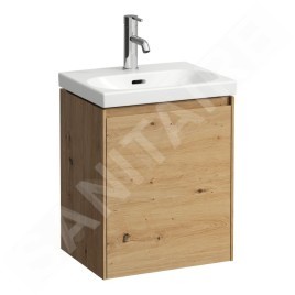Laufen Lani - Meuble-vasque 44x34x52 cm, 1 porte, charnières à gauche, chêne H4035011122671