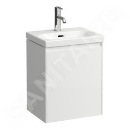 Laufen Lani - Meuble-vasque 44x34x52 cm, 1 porte, charnières à droite, blanc H4035021122611