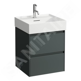 Laufen Lani - Meuble-vasque, 48x45x52 cm, 2 tiroirs, gris H4035121122661