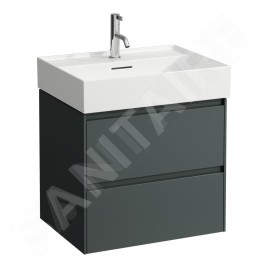 Laufen Lani - Meuble-vasque, 58x44x52 cm, 2 tiroirs, gris H4035321122661
