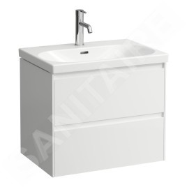 Laufen Lani - Meuble-vasque, 64x44x52 cm, 2 tiroirs, blanc brillant H4035421122611