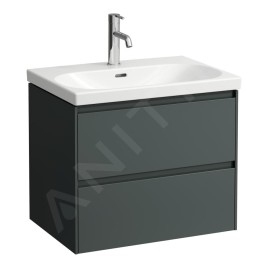 Laufen Lani - Meuble-vasque, 64x44x52 cm, 2 tiroirs, gris H4035421122661