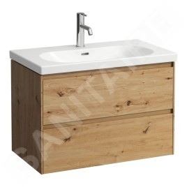 Laufen Lani - Meuble-vasque, 79x44x52 cm, 2 tiroirs, chêne H4035521122671