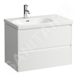 Laufen Lani - Meuble-vasque, 74x45x52 cm, 2 tiroirs, blanc mat H4035921122601