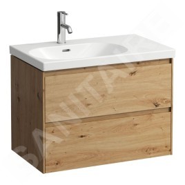 Laufen Lani - Meuble-vasque, 74x45x52 cm, 2 tiroirs, chêne H4035921122671