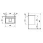 Laufen Base - Meuble-lavabo, 52x58x39 cm, 2 tiroirs, gris H4022521102661