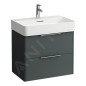 Laufen Base - Meuble-lavabo, 52x64x39 cm, 2 tiroirs, gris H4023121102661
