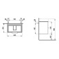 Laufen Base - Meuble-lavabo, 52x64x39 cm, 2 tiroirs, gris H4023121102661