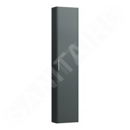 Laufen Base - Armoire haute, 165x35x19 cm, 1 porte, charnières à droite, gris H4026421102661