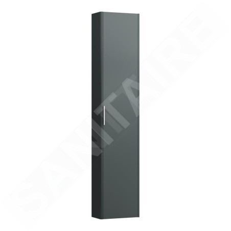 Laufen Base - Armoire haute, 165x35x19 cm, 1 porte, charnières à droite, gris H4026421102661