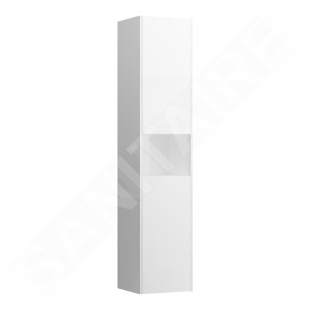 Laufen Base - Armoire haute, 165x35x34 cm, 2 portes, charnières à droite, blanc mat H4027021102601