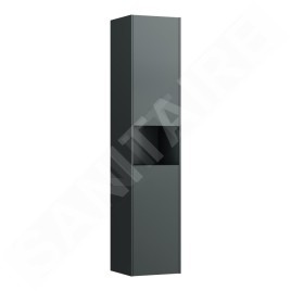 Laufen Base - Armoire haute, 165x35x34 cm, 2 portes, charnières à droite, gris H4027021102661