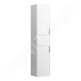 Laufen Base - Armoire haute, 165x35x34 cm, 1 tiroir, 2 portes, charnières à droite, blanc mat H4027111102601