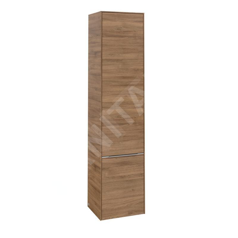 Villeroy & Boch Subway 3.0 - Armoire haute, 40x171x36 cm, 2 portes, charnières à gauche, SoftClosing, Oak Kansas C58600RH