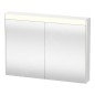 Duravit Brioso - Armoire de toilette 760x820x148 mm, 2 portes, blanc brillant BR7102022221000