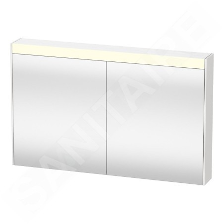 Duravit Brioso - Armoire de toilette 760x1020x148 mm, 2 portes, blanc brillant BR7103022221000
