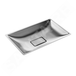 Sanela Lavabos en inox - Vasque à encastrer avec trop-plein, inox SLUN 24X