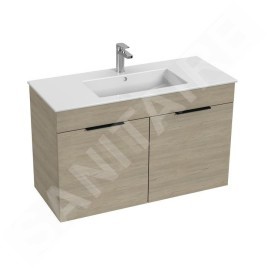 Jika Cube - Meuble avec lavabo 100x43x61 cm, frêne H4536511765141
