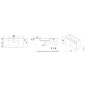 Jika Cube - Meuble avec lavabo 100x43x61 cm, frêne H4536511765141