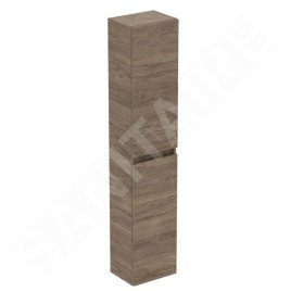 Ideal Standard Eurovit - Armoire haute 150x30x24 cm, 2 portes, charnières G/D, noyer R0268Y9