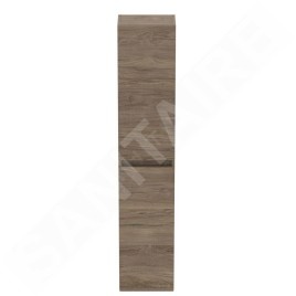Ideal Standard Eurovit - Armoire haute 150x30x24 cm, 2 portes, charnières G/D, noyer R0268Y9