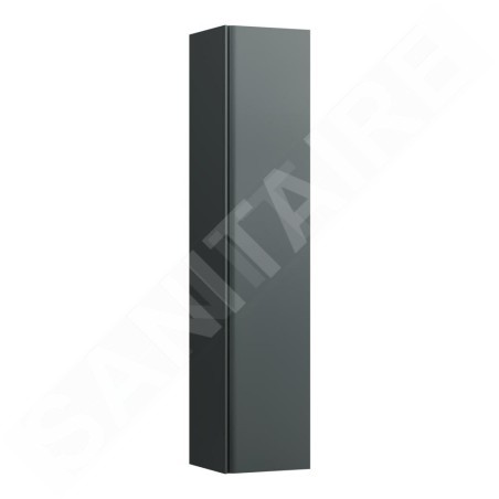 Laufen Meda - Armoire haute, 165x35x34 cm, 1 porte, charnières à droite, gris H4216520112661