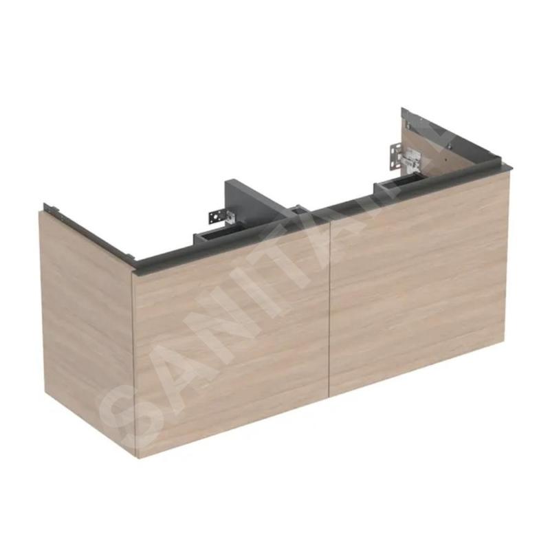 Geberit Acanto - Meuble lavabo, 118x54x48 cm, 2 tiroirs, chêne 503.007.JH.1