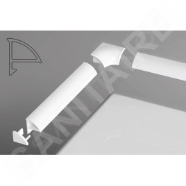 Ravak Accessoires - Kit pour rail de recouvrement 6, blanc B440000001