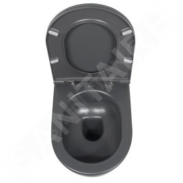 Sapho Isvea - Cuvette suspendue INFINITY, Rimless, anthracite 10NF02001-2C