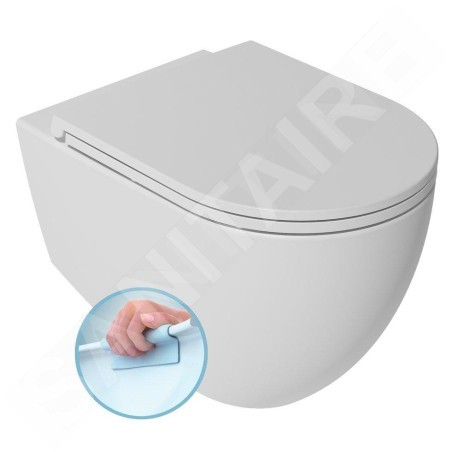 Sapho Isvea - Cuvette supendue INFINITY, Rimless, blanc mat 10NF02001-2L