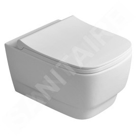 Sapho Céramique - Toilettes suspendues, Rimless, blanc 100214