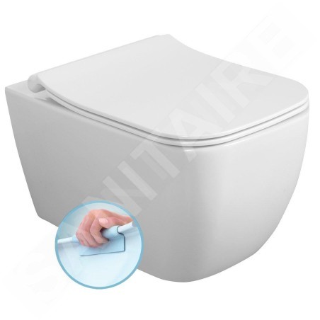 Sapho Isvea Vea - Toilettes suspendues, Rimless, blanc 10VA02001