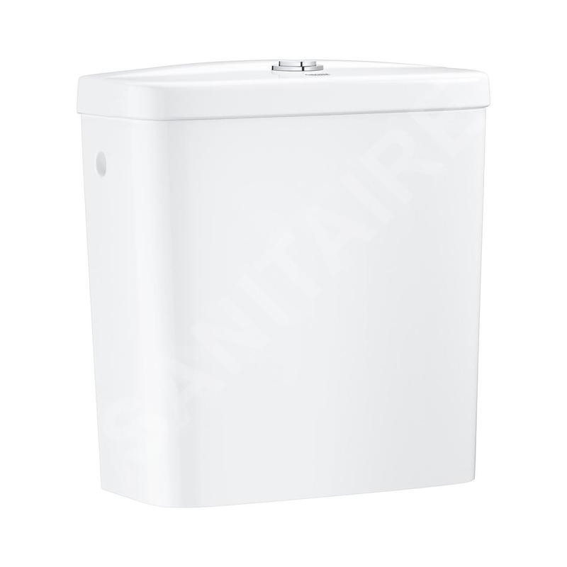 Grohe Bau Ceramic - Réservoir de chasse, 343x153 mm, alimentation latérale, blanc alpin 39494000