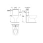 Grohe Bau Ceramic - Réservoir de chasse, 343x153 mm, alimentation latérale, blanc alpin 39494000