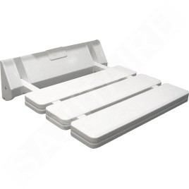 Aqualine Douches - Siège de douche pliable, blanc AE357