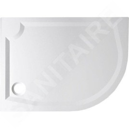 Gelco Receveurs - Receveur de douche RIVA, 1200x900 mm, gauche, blanc GR12090L