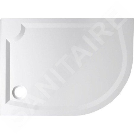 Gelco Receveurs - Receveur de douche RIVA, 1200x900 mm, gauche, blanc GR12090L