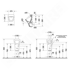 Duravit DuraStyle - Urinoir électronique, alimentation par pile, avec HygieneGlaze, blanc alpin 2804312000