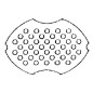 Geberit Aller - Filtre de vidange pour urinoir, acier inoxydable 510400000