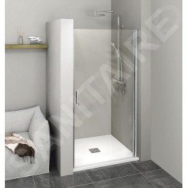 Polysan Zoom Line - Porte de douche 800 mm, verre clair/aluminium poli ZL1280