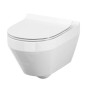 Cersanit Crea - WC suspendu avec abattant SoftClose, CleanOn, blanc S701-212