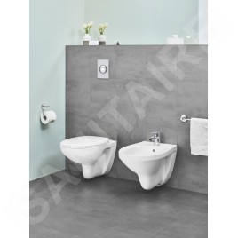 Grohe Bau Ceramic - Bidet suspendu avec trop-plein, blanc alpin 39433000
