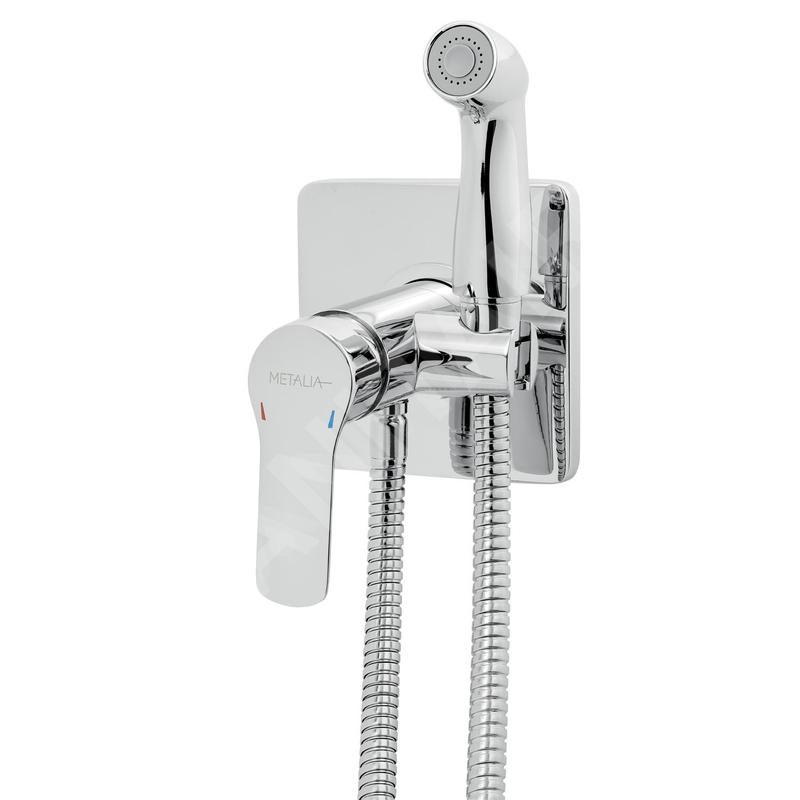 Novaservis Metalia 54 - Mitigeur encastré pour bidet, avec douchette et corps d'encastrement, chrome 54211,0