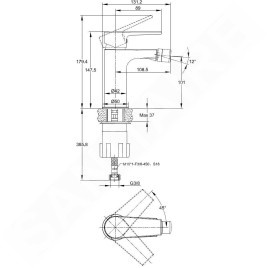 kielle Harmonia - Mitigeur de bidet, chrome 10423100