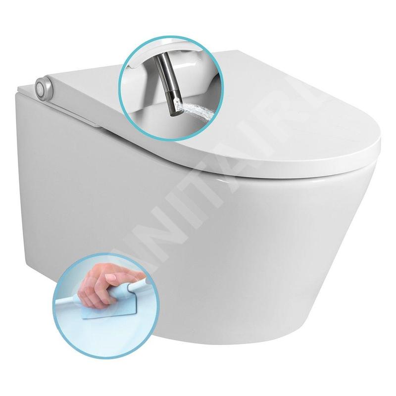 Sapho Veen Clean - Bidet électronique avec céramique, SoftClose, blanc VE421