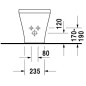 Duravit DuraStyle - Bidet sur pied, blanc 2283100000