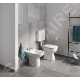 Grohe Bau Ceramic - Bidet sur pied avec déversoir, blanc alpin 39432000